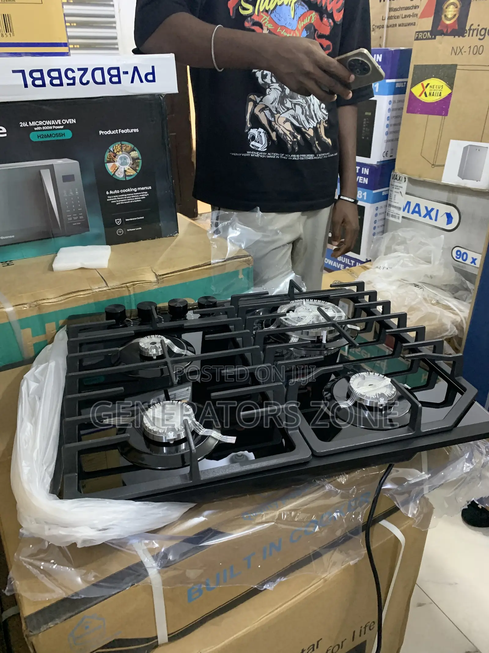 Inbuilt Homestar 4 Burner Cooker Mg-4605 Modern Efficient