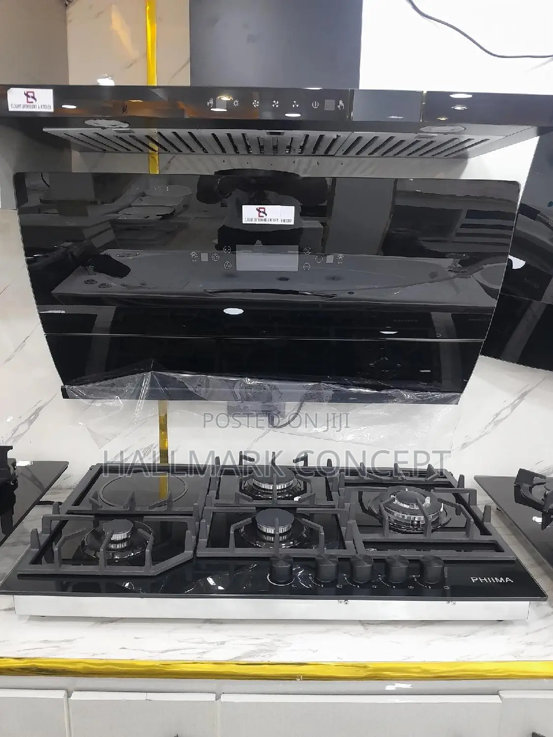 Inbuilt Gas Cooker Top and Extractor