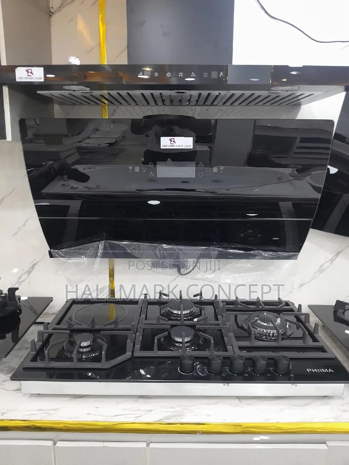Inbuilt Gas Cooker Top and Extractor