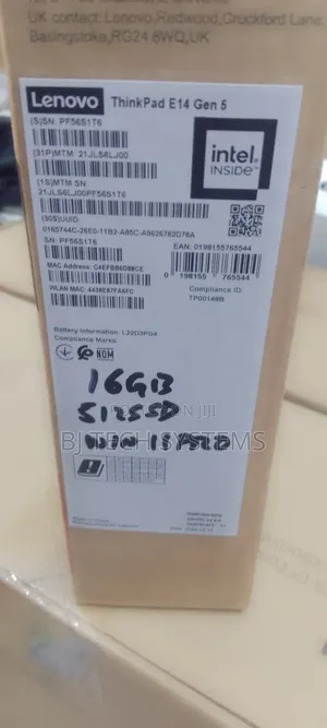 New Laptop Lenovo ThinkPad 13 8GB Intel Core I5 SSD 512GB
