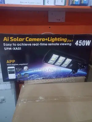 450w 2-in-1 Solar Camera + Lighting