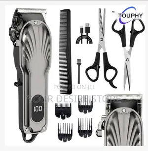 Mens Hair Clippers Kit for Barber With Led Display