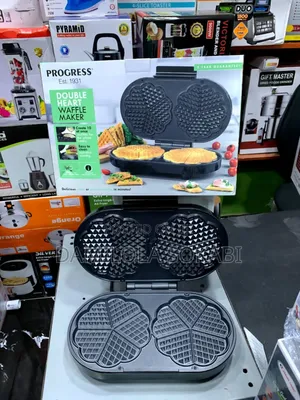 Double Heart Waffle Maker