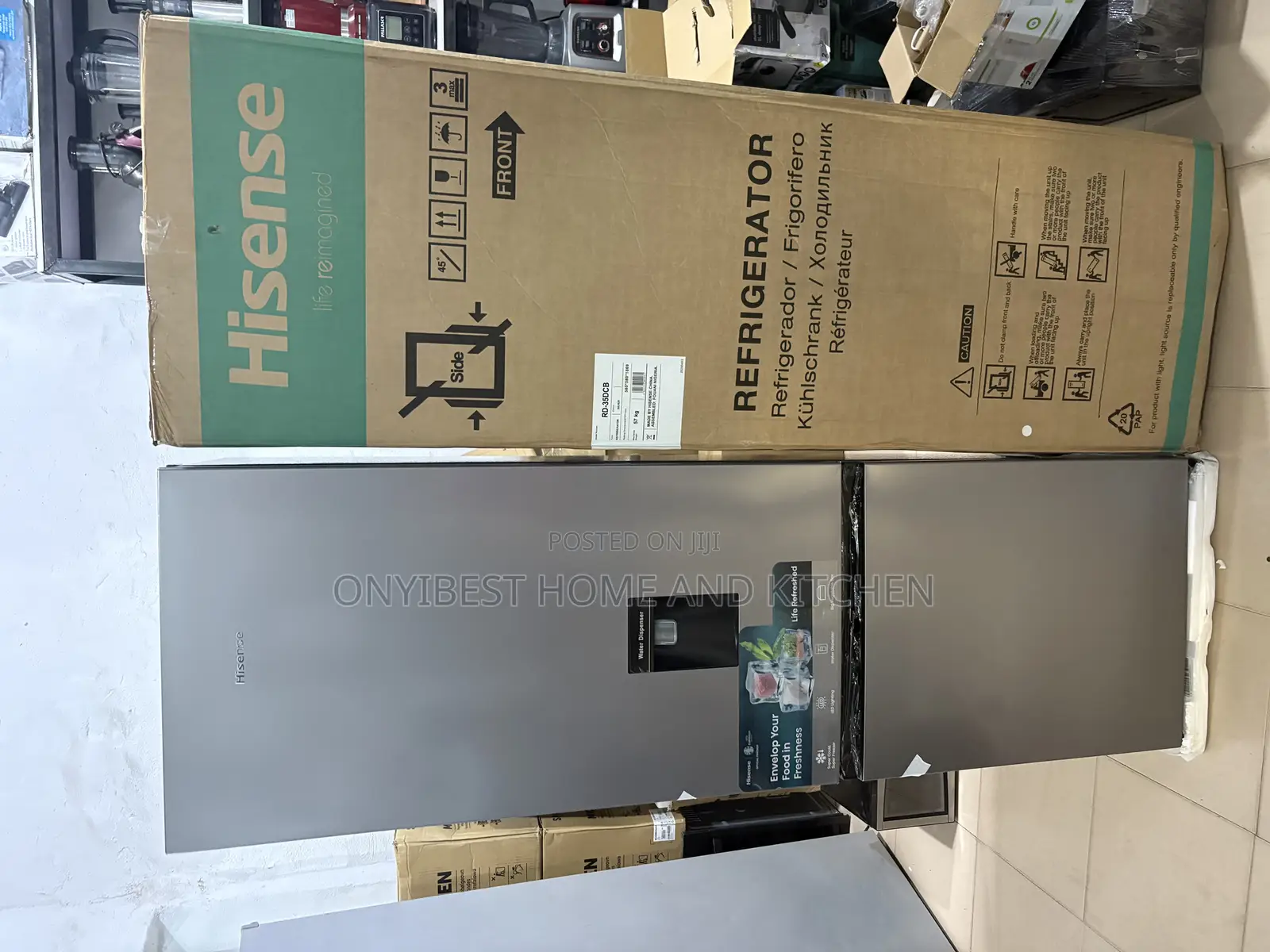 268liters Hisense Double Door Refrigerator