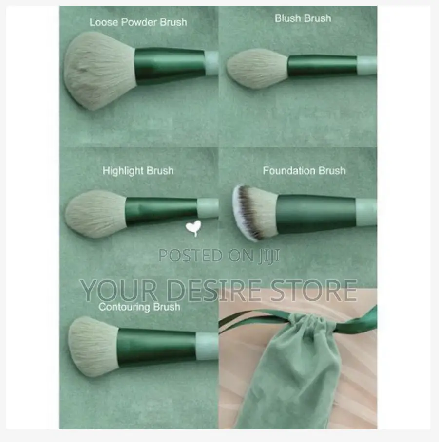 13pcs Makeup Brush Kit With Storage Bag Eyeshadow Eyebrow