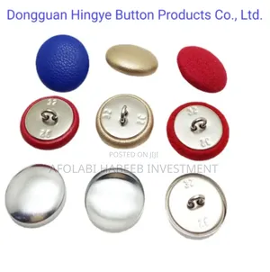 Aluminum Fabric Covered Button