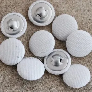 Aluminum Fabric Covered Button