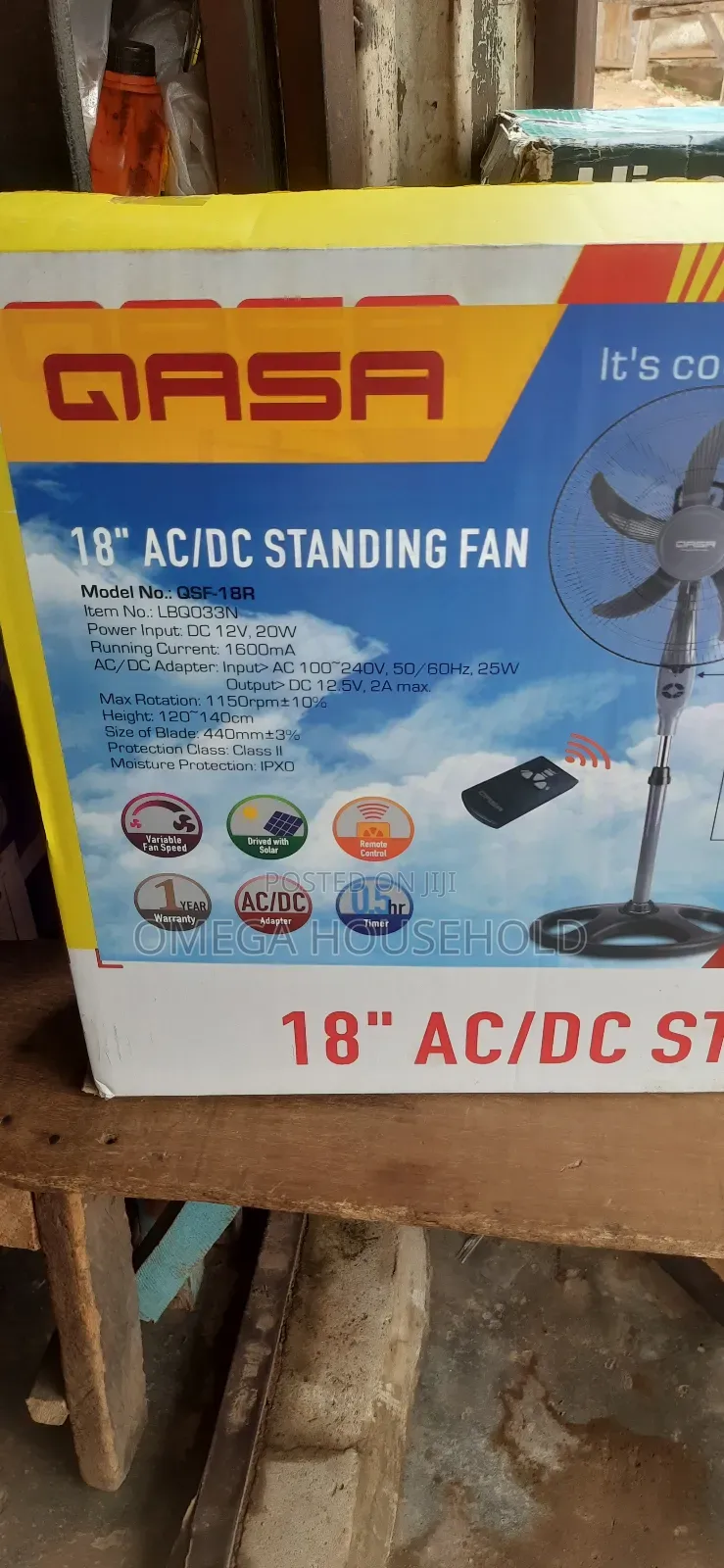 Qasa 18 Inches Ac/Dc With Remote Control