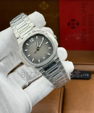 Original Patek Philippe Silver Stainless Steelwatch in Store