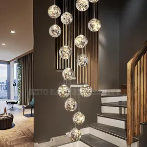 15 Drops Led Glass Ball Dropping Pendant.