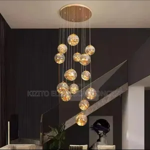 15 Drops Led Glass Ball Dropping Pendant.