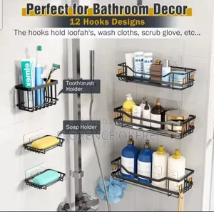 6pcs Stainless Steel Shower Candy Organizer Set