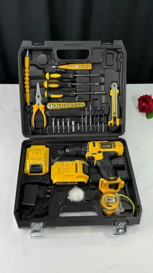 Rechargeable Multipurpose Hand Tools Box With 2 Batteries