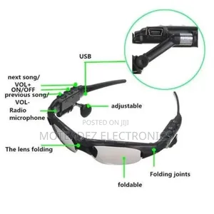 Bluetooth Rechargeable Sunglasses With Adjustable Earphones