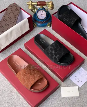 Suede Gucci Slide