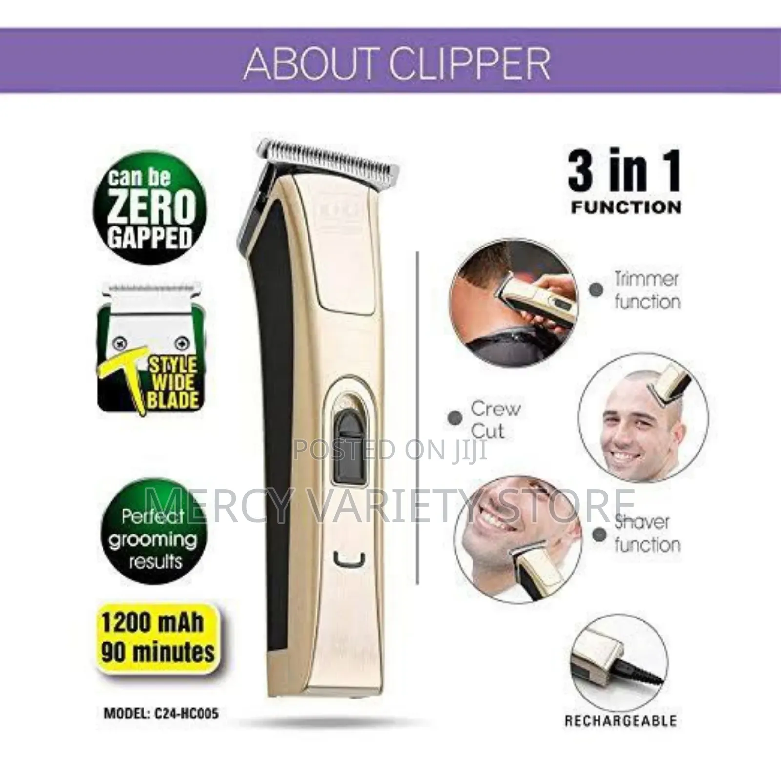 Kiki Rechargeable Balding Clipper