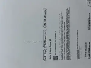 New Laptop Apple MacBook Air 2025 M4 13-inch 24GB Apple M4 SSD 512GB