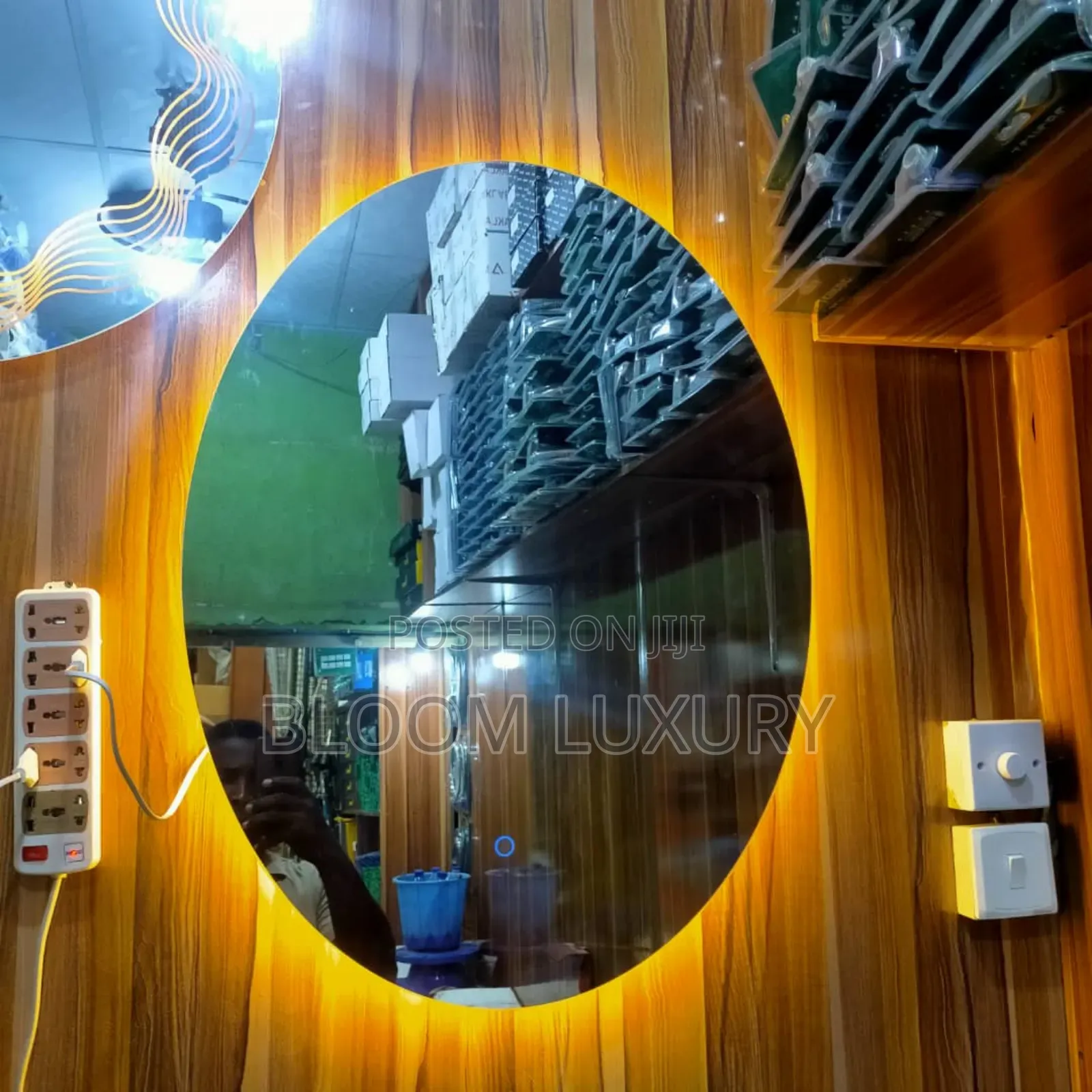 Oval Shape Led Mirror 3 Color Light