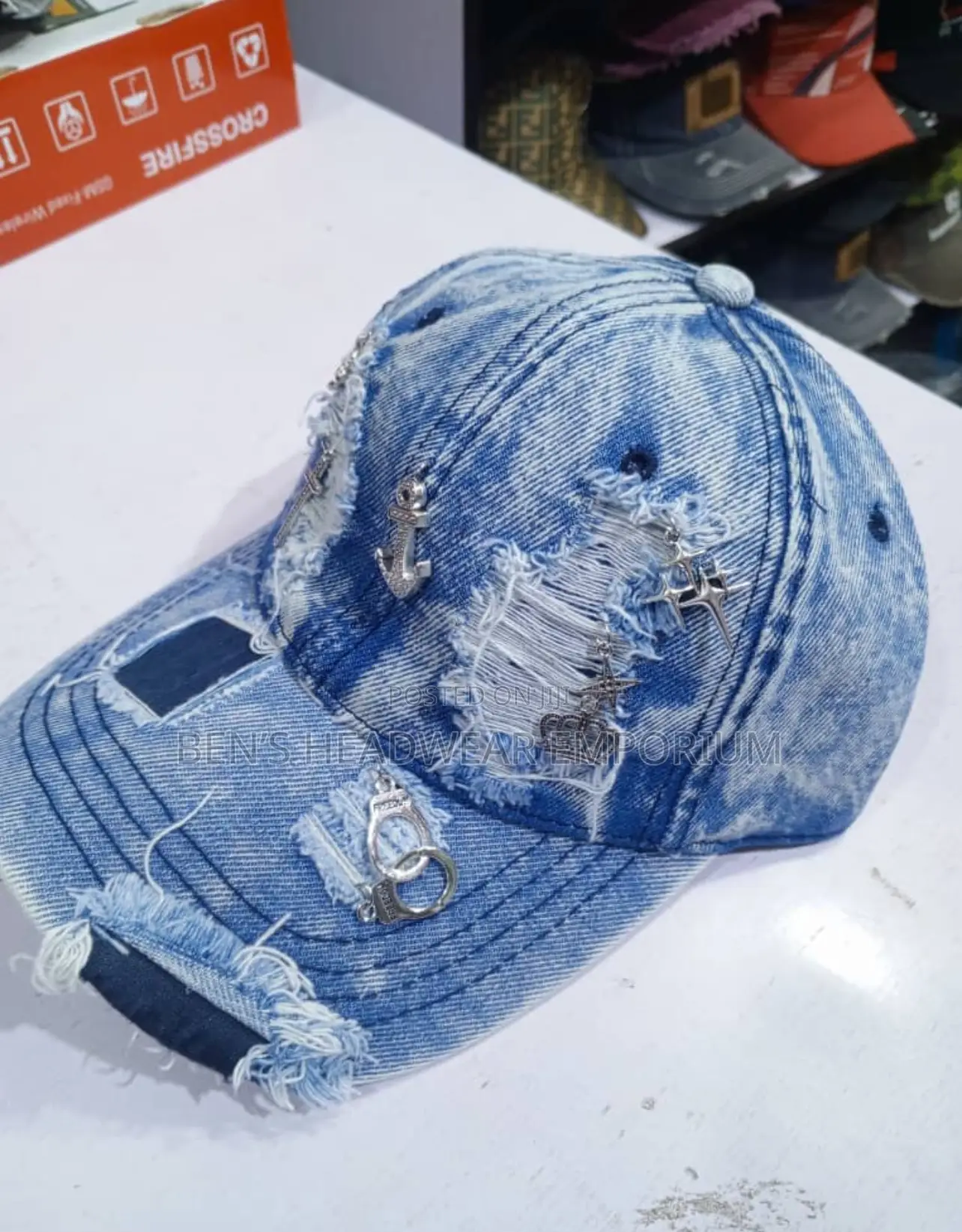 Stock Jean Face Cap