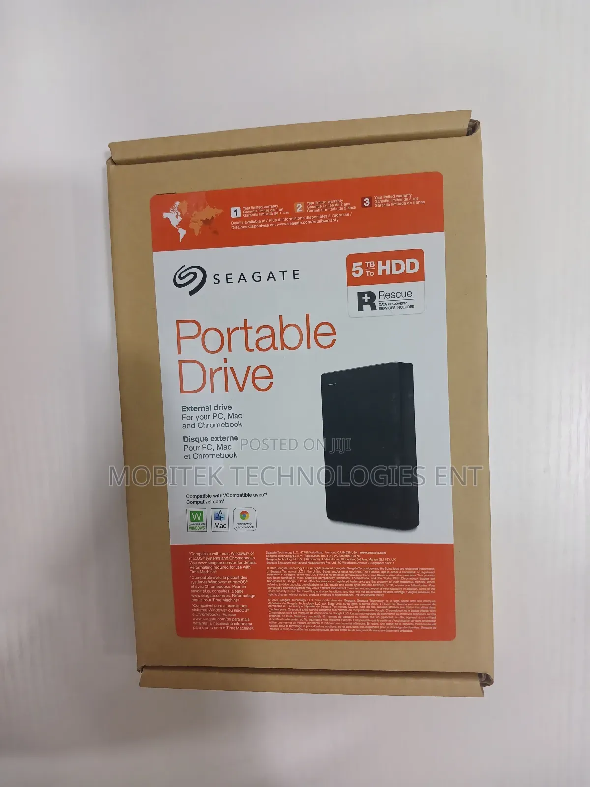 5tb Seagate Portable External Storage Hard Drive
