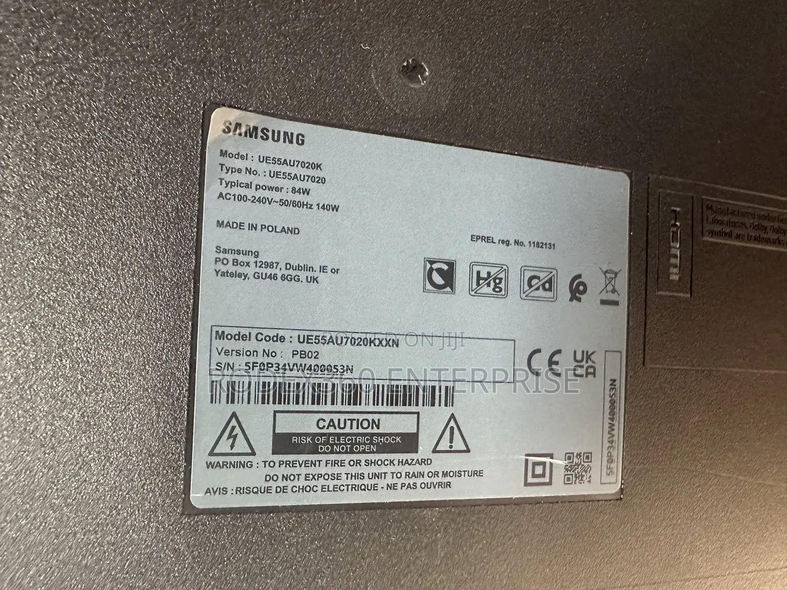 55-inch Samsung Smart Tv