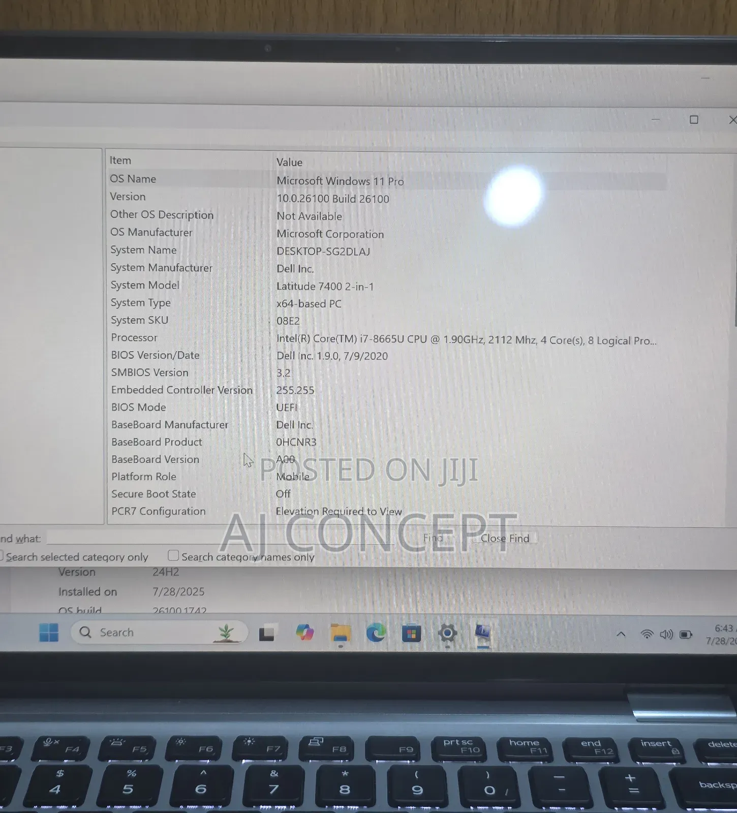 Laptop Dell Latitude 7400 16GB Intel Core i7 SSD 512GB