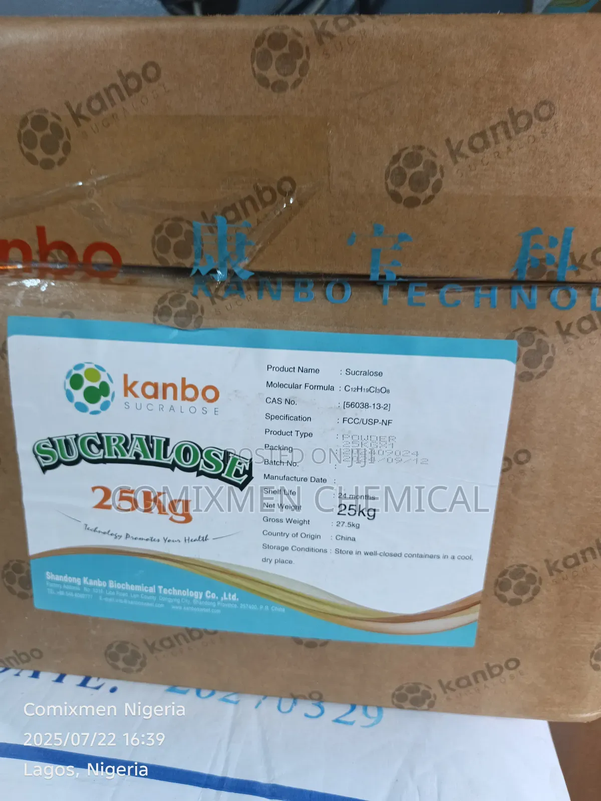 Sucralose 25kg