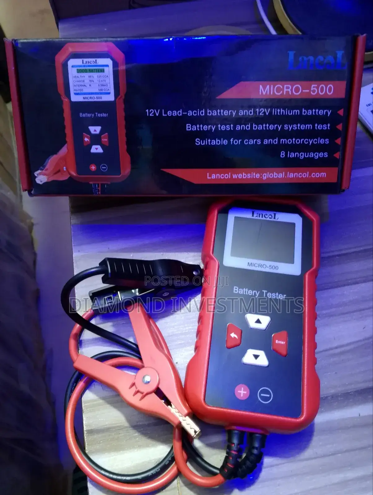 Battery Tester With Color Display