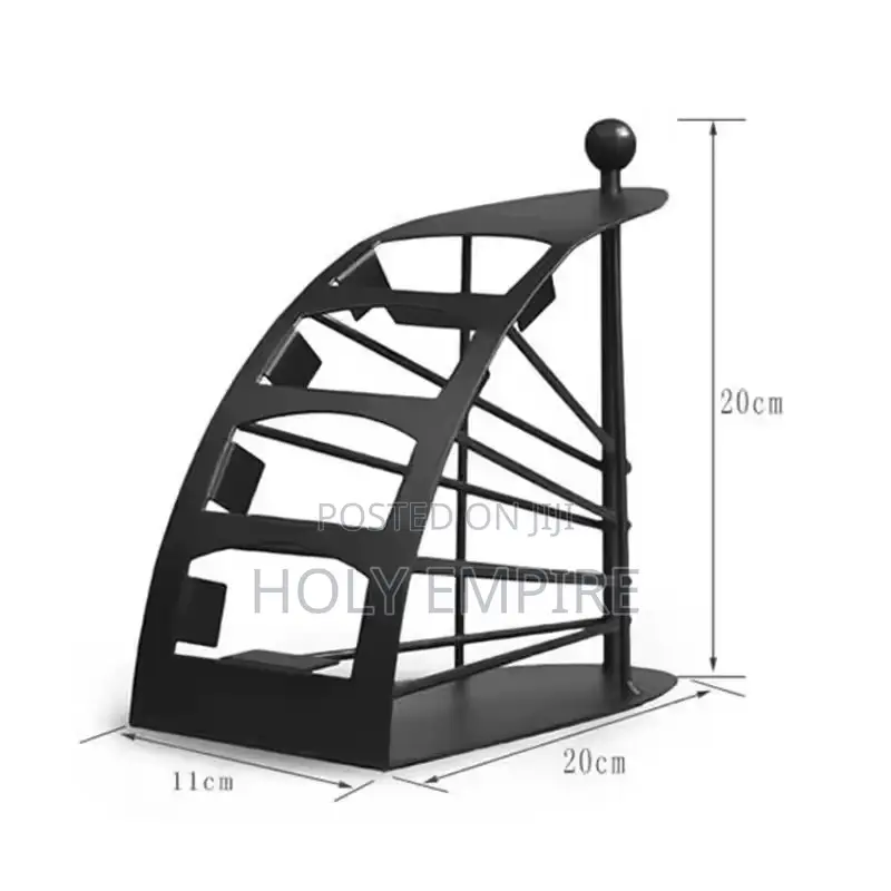 Remote Control Organizer Box-4-Compartment Iron Storage Rack