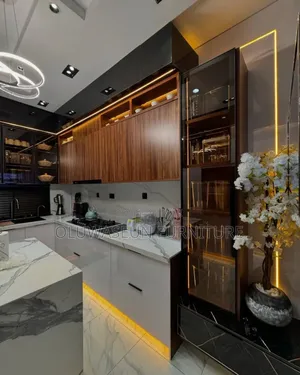 Luxury Kitchen Cabinet With Island by Oluwaseun Furniture