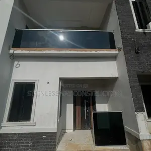 Dark Grey Glass Handrails/Balcony