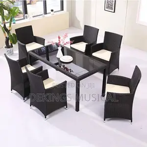 6 Piece Outdoor Chair Furnish Center Table