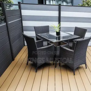 4 Piece Outdoor Rattan Chairs With Table