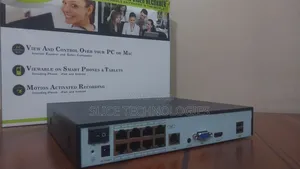 8-Channels NVR With 8-Port Poe Mobile Viewing