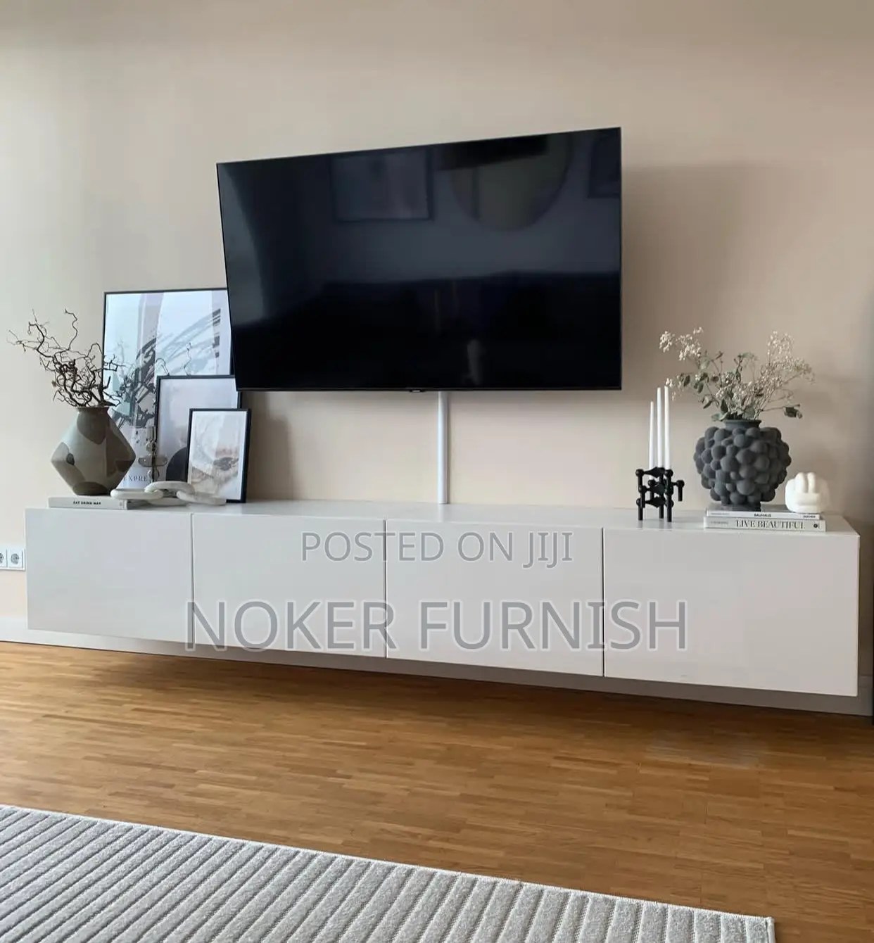 High Gloss Floating Tv Stand