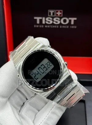 Original Tissot Silver Stainless Steel, Digital Watch