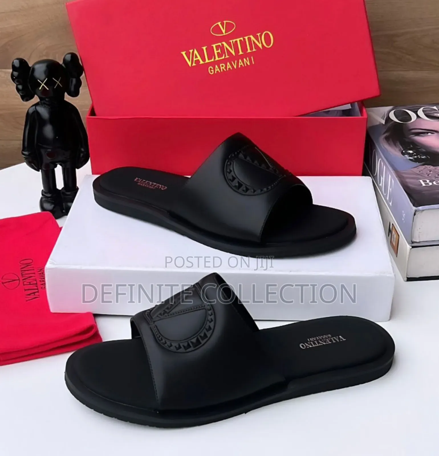 Valentino Leather Slippers