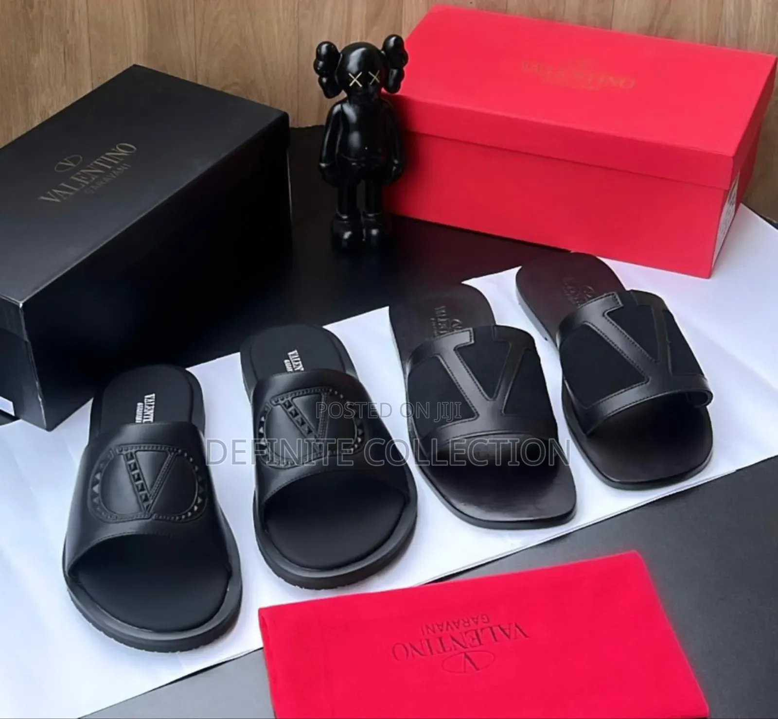 Valentino Leather Slippers