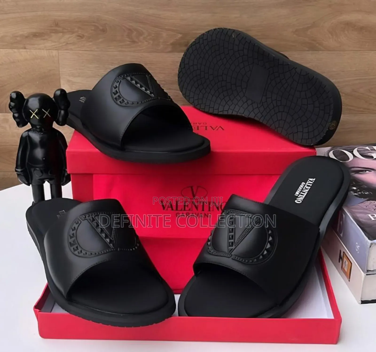 Valentino Leather Slippers