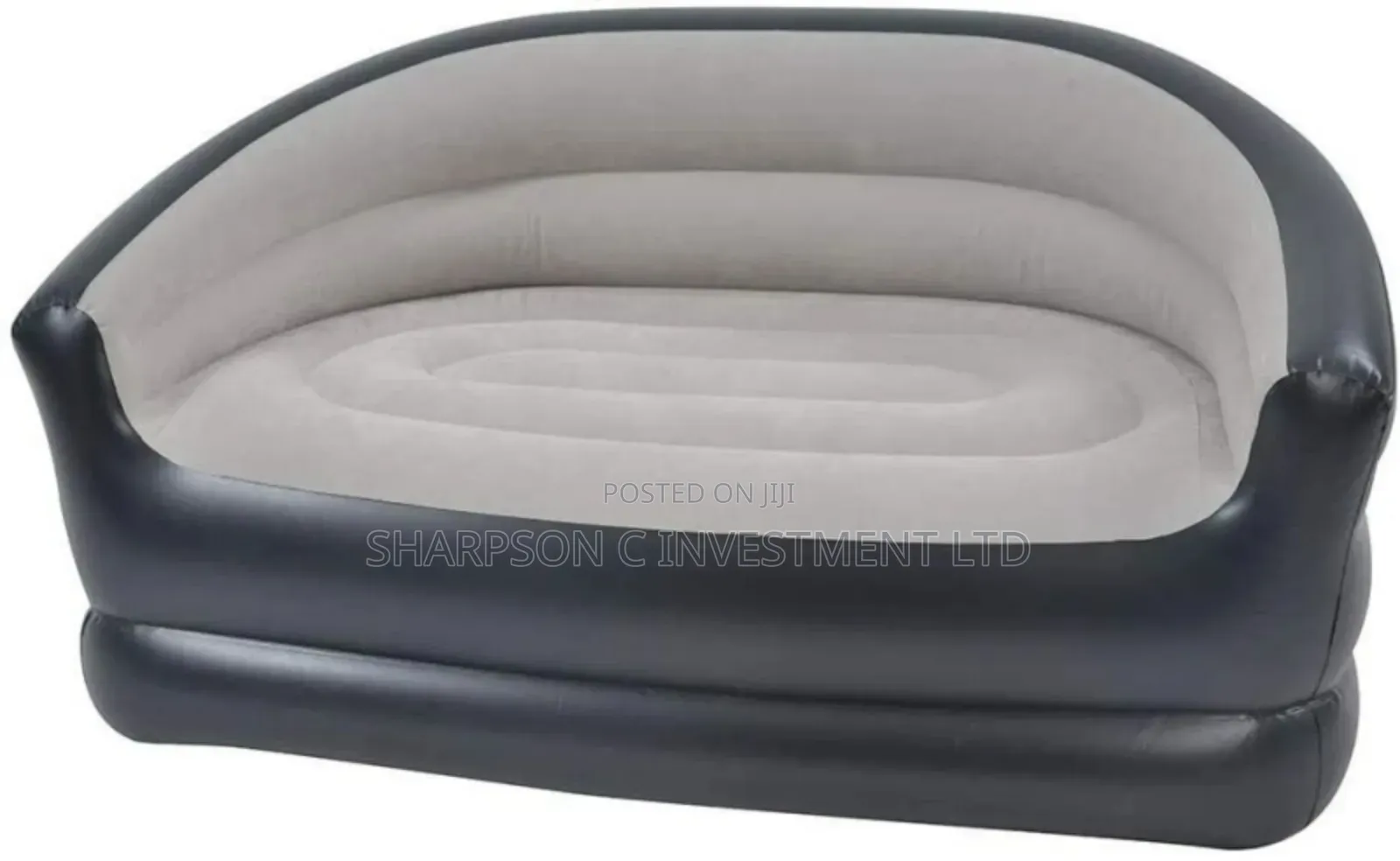 Inflatable Flocked Air Sofa Double Chair Indoor Outdoors