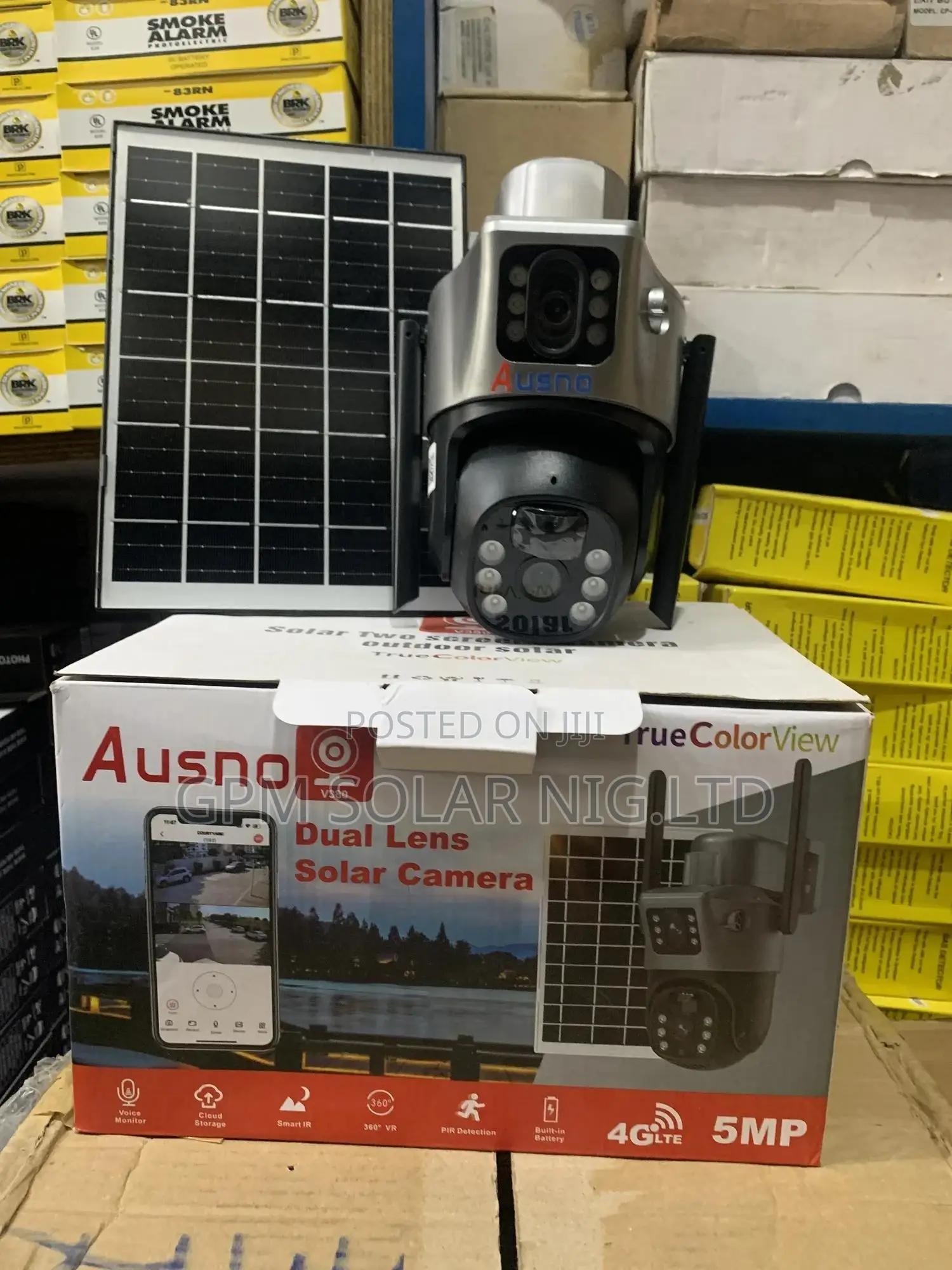 Solar CCTV Camera With Double Lence