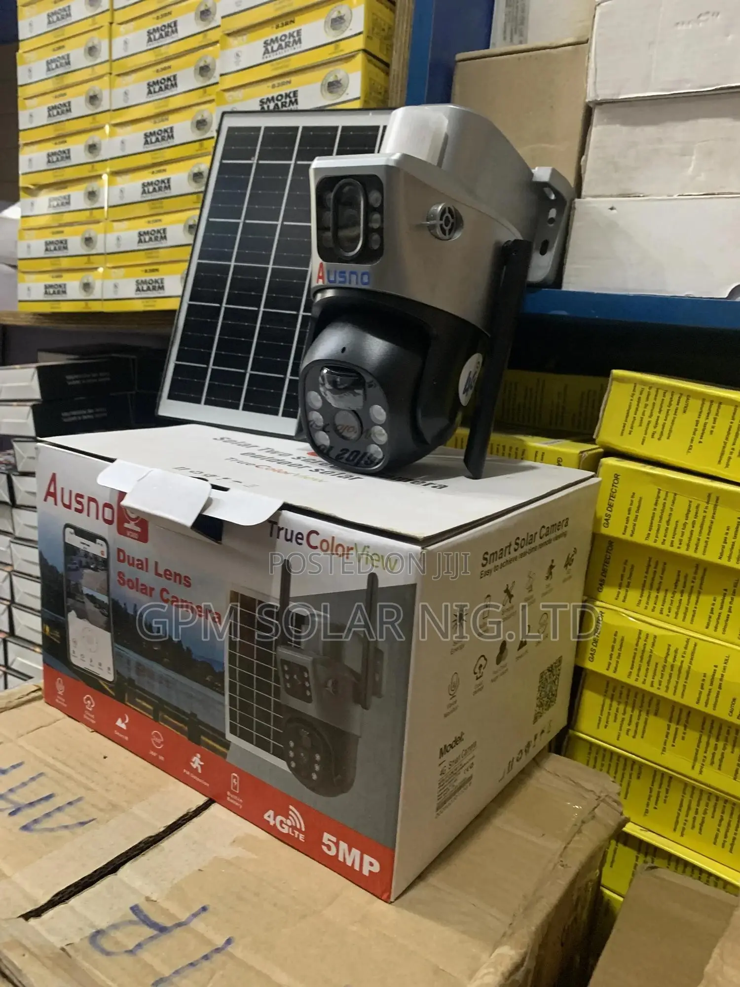 Solar CCTV Camera With Double Lence