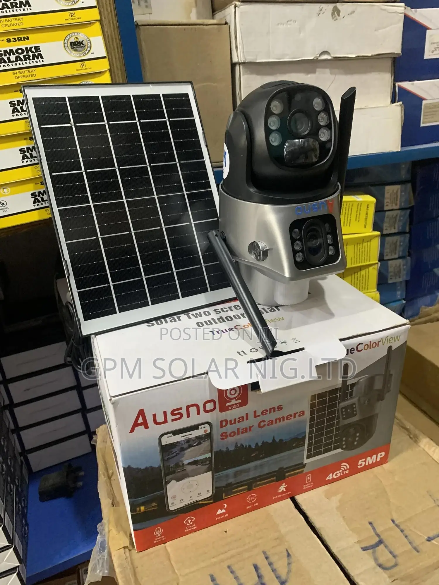 Solar CCTV Camera With Double Lence