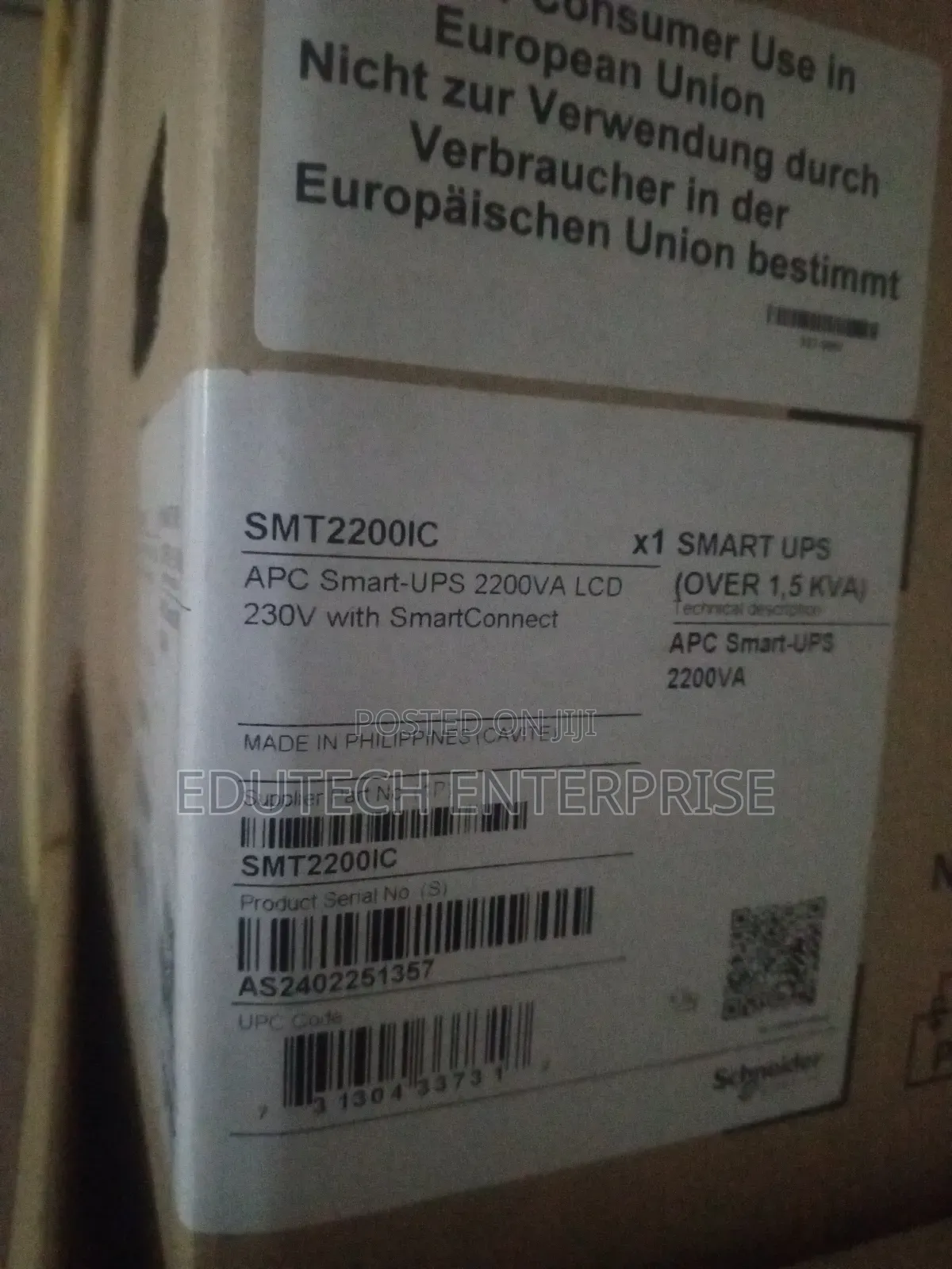 Apc Smart Ups 2200va LCD 230va With Smart Connect