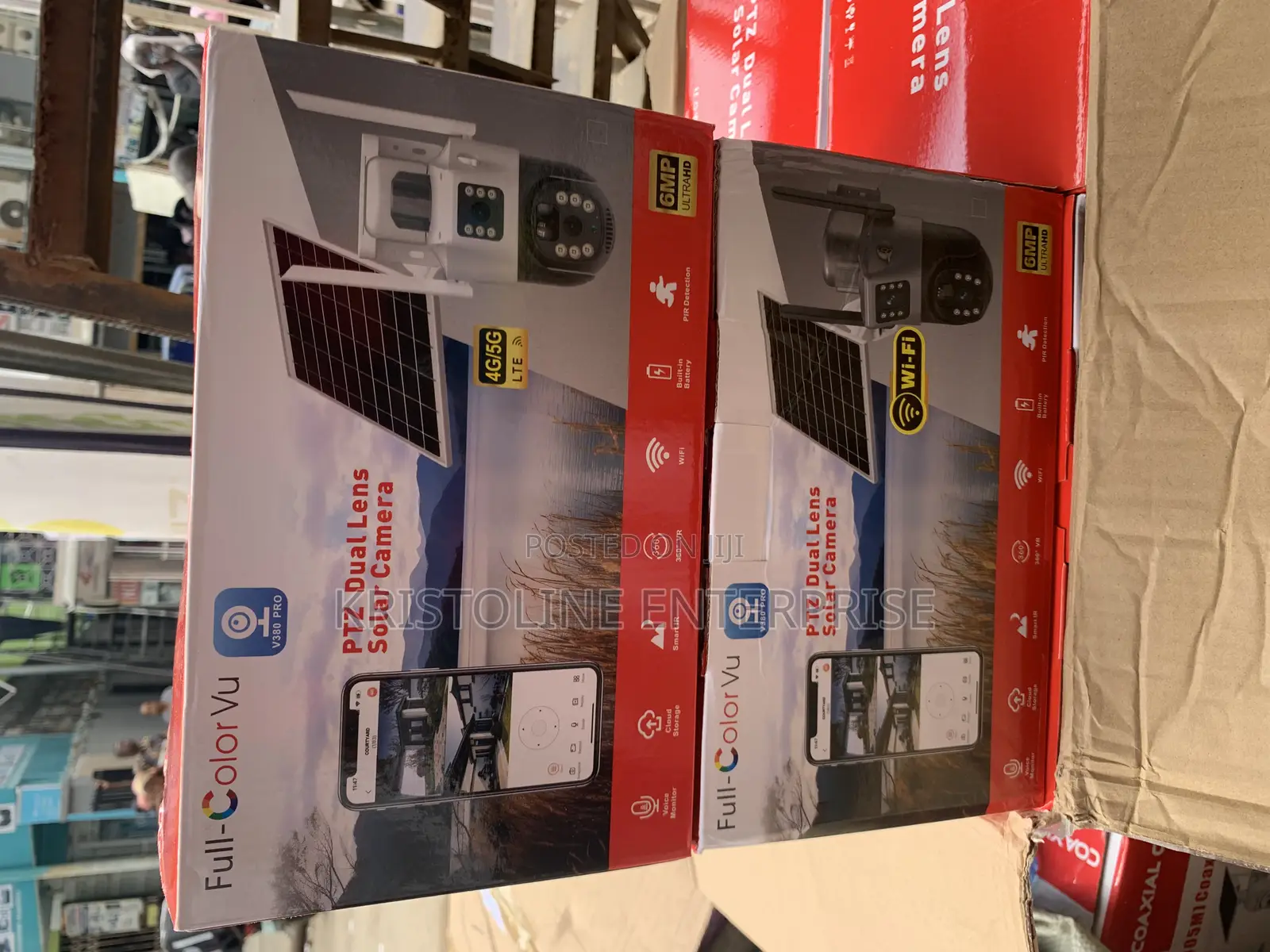 Wi-Fi Solar PTZ Camera V380pro