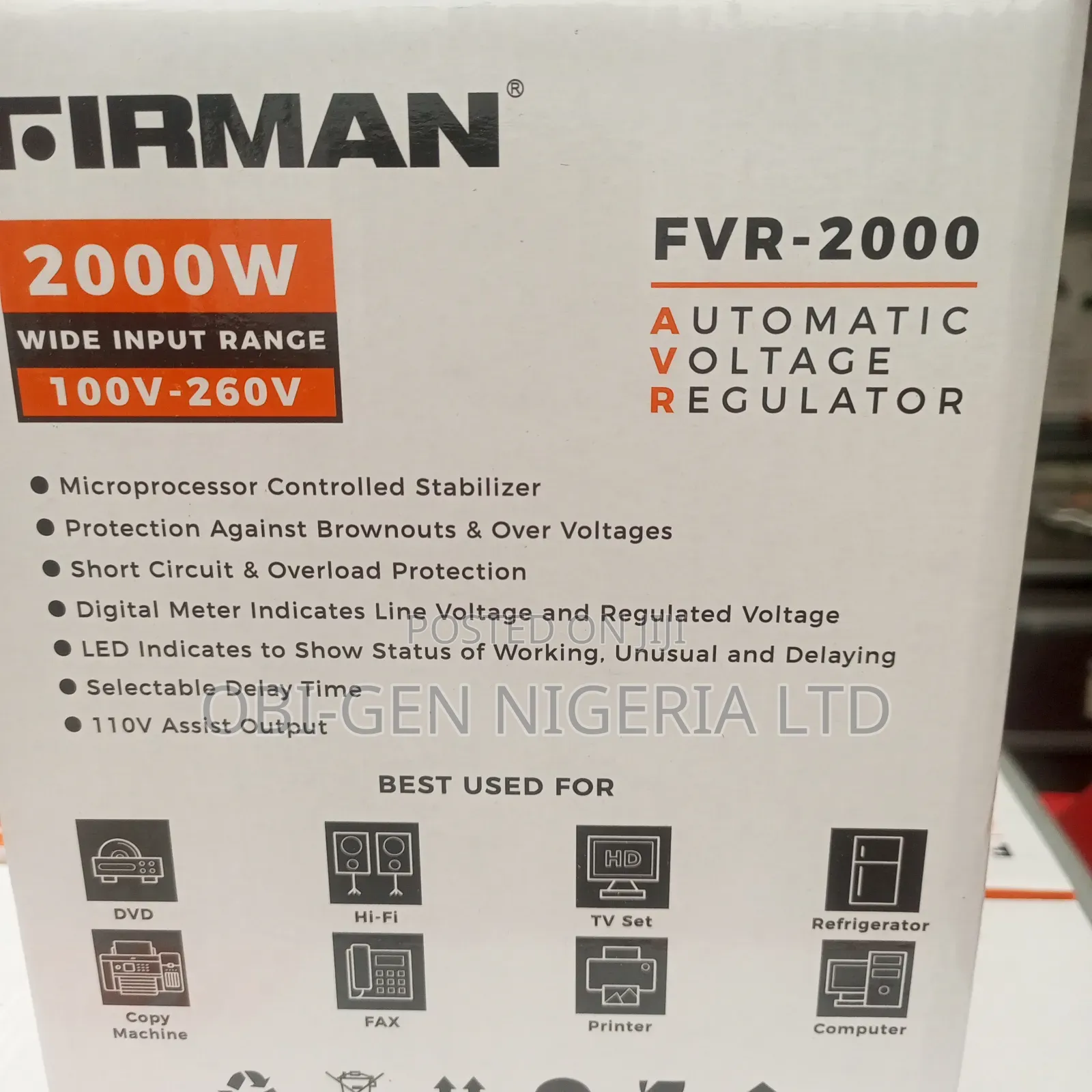 Firman Fvr-2000w Stabilizer Set