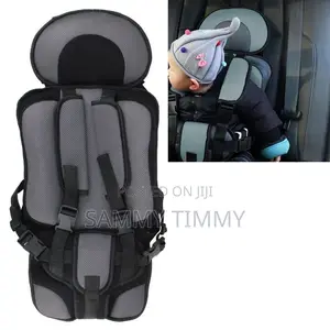 Foldable Car Seat for Kids Children With Safety Belt Strap