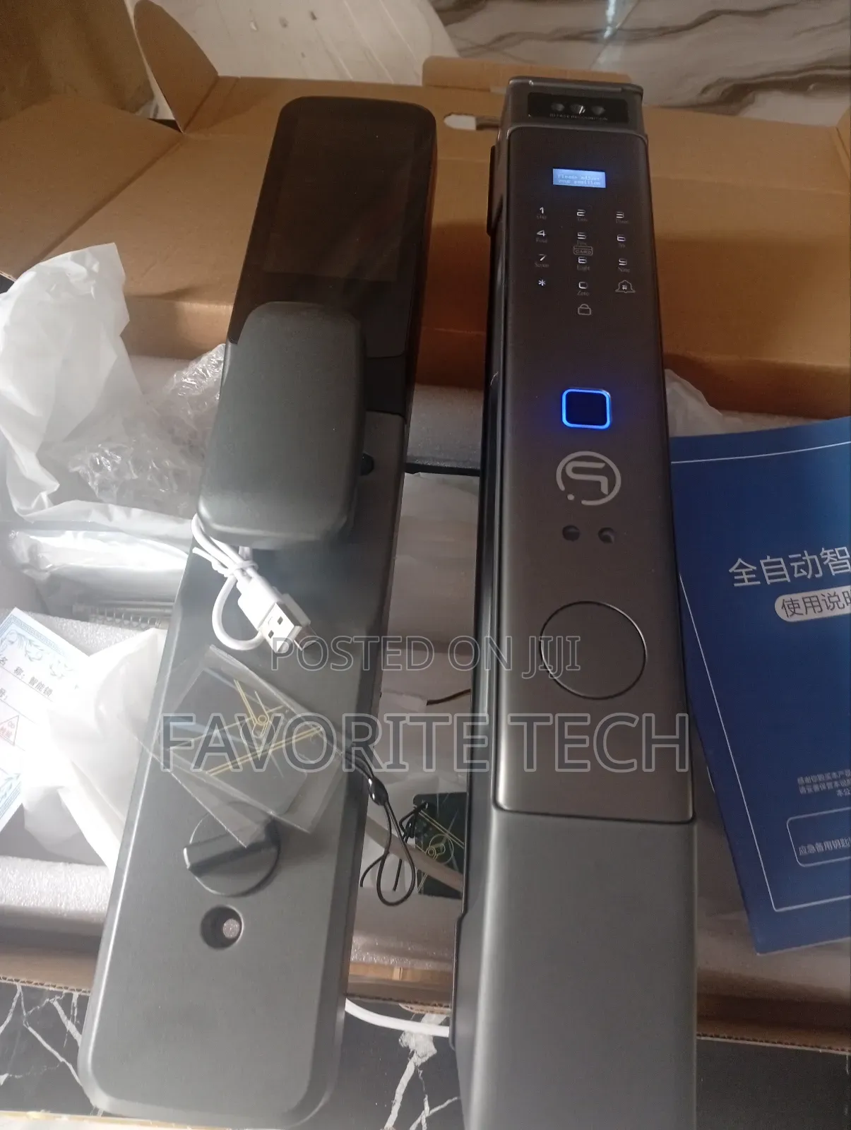 3d Face Recognition Fingerprint Camera Wifi Smart Lock