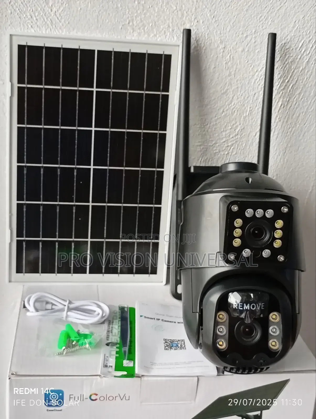 Solar Camera Eseecluod Dual Lens Security Camera