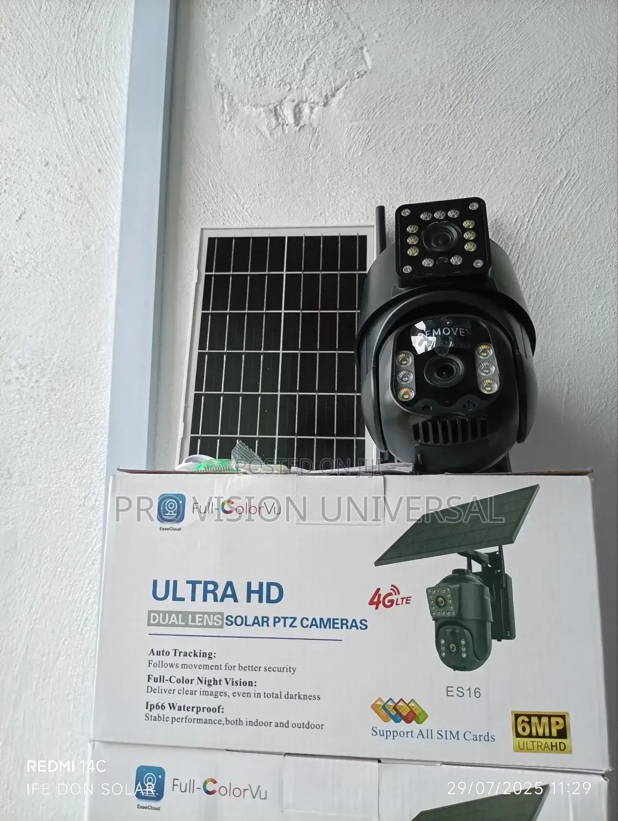 Solar Camera Eseecluod Dual Lens Security Camera